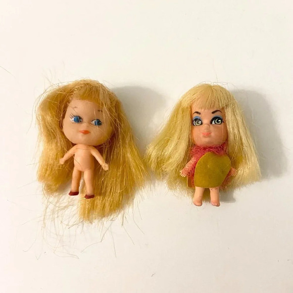 Vintage Liddle Kiddle Laffy Lemon Doll and Unmarked Miniature 2 Inch Doll - Picture 16 of 16